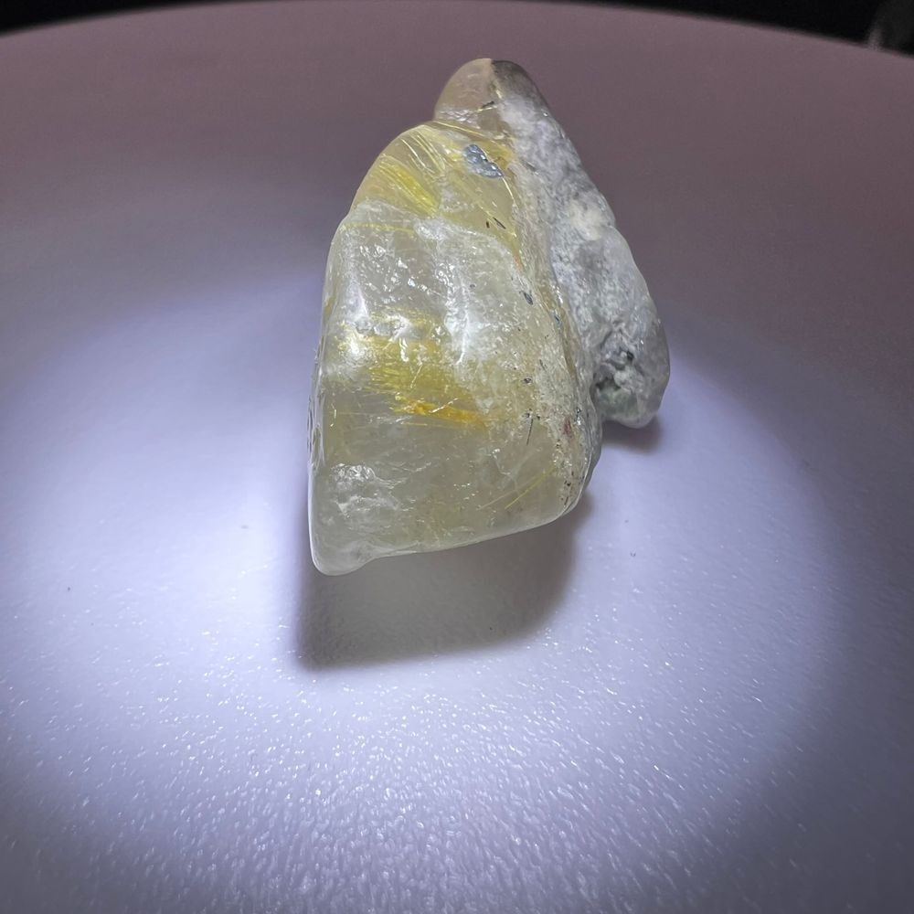 Golden Rutilated Quartz Crystal Freeform - Picture 4 of 12